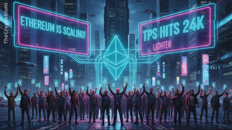 ‘Ethereum is Scaling’ - ETH Enthusiasts Celebrate Record 24K TPS with Lighter Upgrade