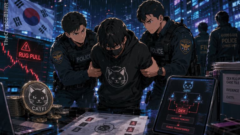 South Korea Charges CATFI Memecoin Team in First DEX Rug-Pull Case: Report