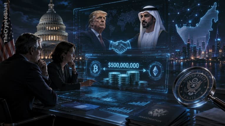 US Senate Democrats Seek Probe of $500 Million Crypto Agreement Between Trumps and UAE