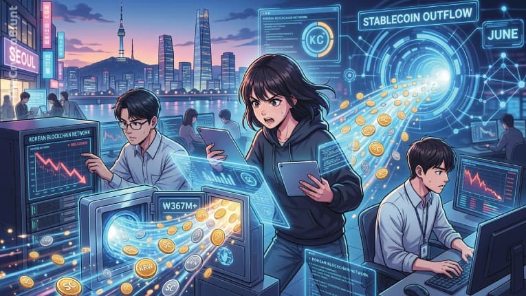 South Korean Stablecoin Outflows Surpassed $367M in June: Report