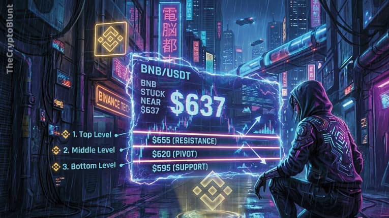 Binance Coin Stuck Near $637 — 3 Key Levels That Will Decide Next Move
