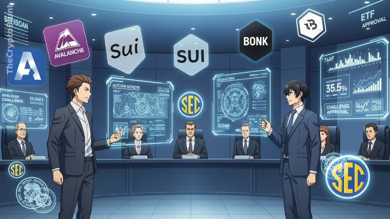 SEC Faces New Test: Avalanche, Sui, and Bonk ETF Filings Push Regulatory Boundaries