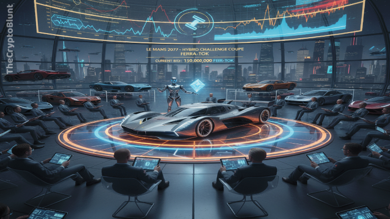 Ferrari to Offer Le Mans Race Car Auction Exclusively via Digital Tokens