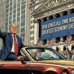 Trump Celebrates Dow Record, Claims Credit for “Greatest Economy Ever”
