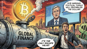 ECB Warns of Dollar Instability as Bitcoin Emerges as a Potential Escape Valve