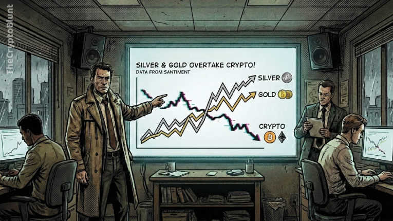 Gold and Silver Chatter Surges Past Crypto on Social Media: Santiment