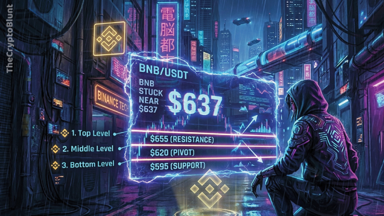 Binance Coin Stuck Near $637 — 3 Key Levels That Will Decide Next Move